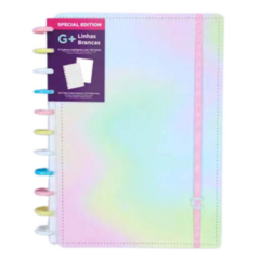 Caderno Inteligente G+ Candy Splash Linhas Brancas