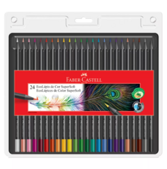 Lápis de Cor EcoLápis SuperSoft 24 Cores Faber Castell