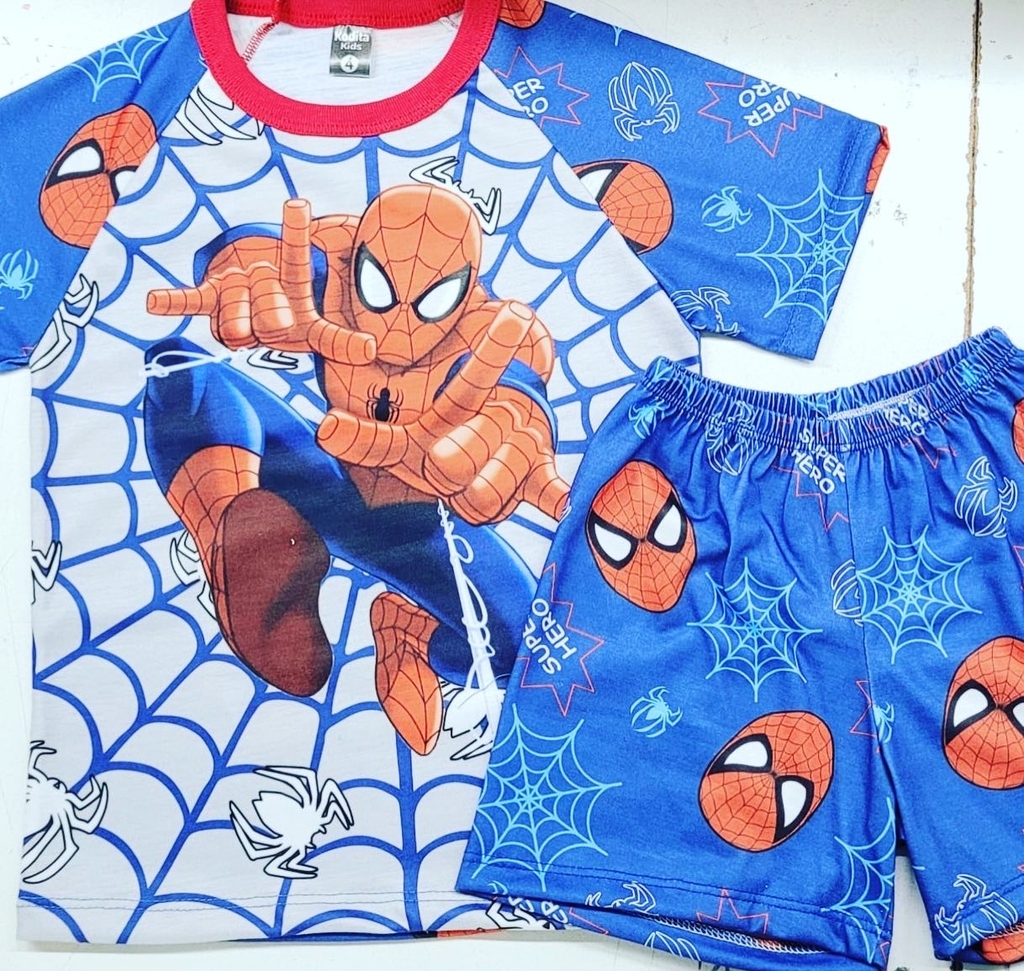 Pijama Spiderman corto - Comprar en Abujuan