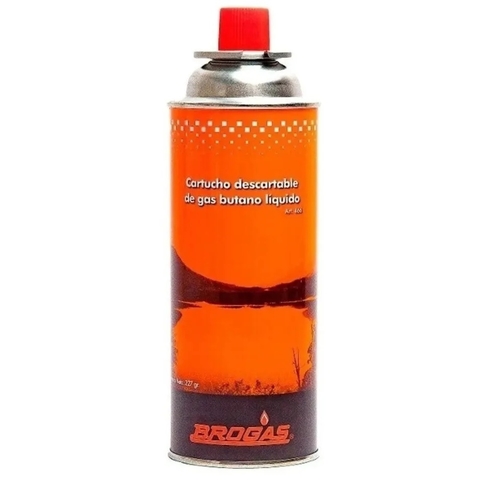 Cartucho Gas Butano Brogas 230 Gr Rosca Anafe Camping