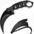 Cuchillo Kerambit Táctico Negro Sin Filo