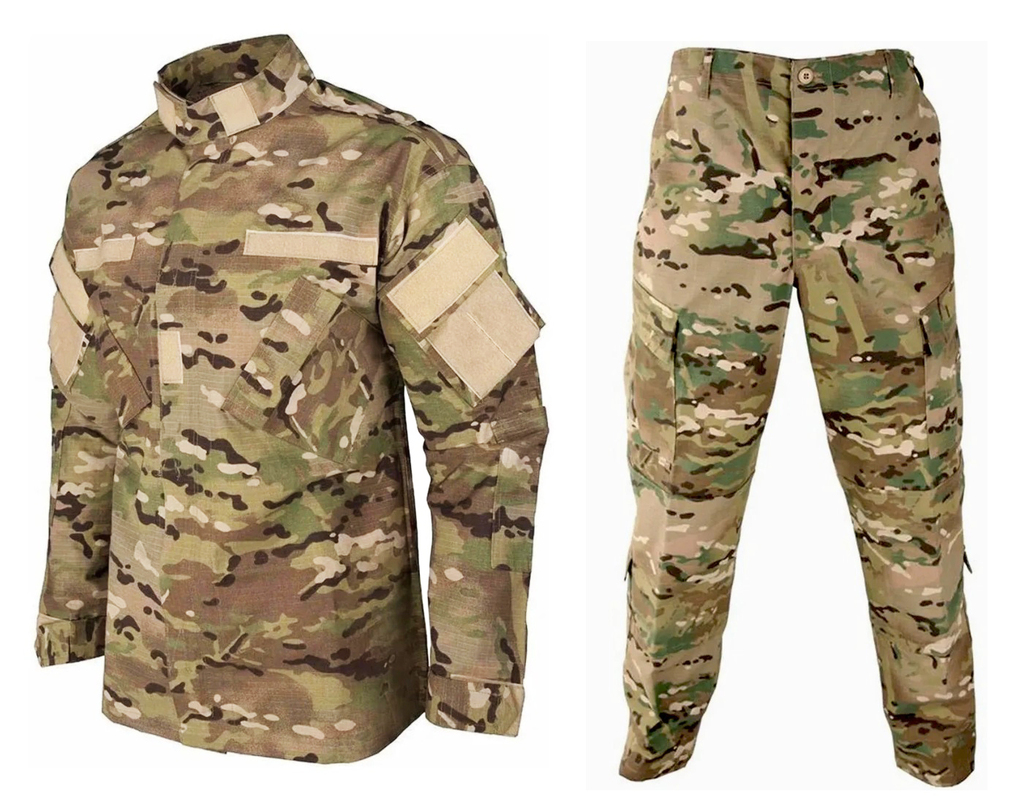 Conjunto De Combate Chaqueta Y Pantalon Camuflado Multicam Uca