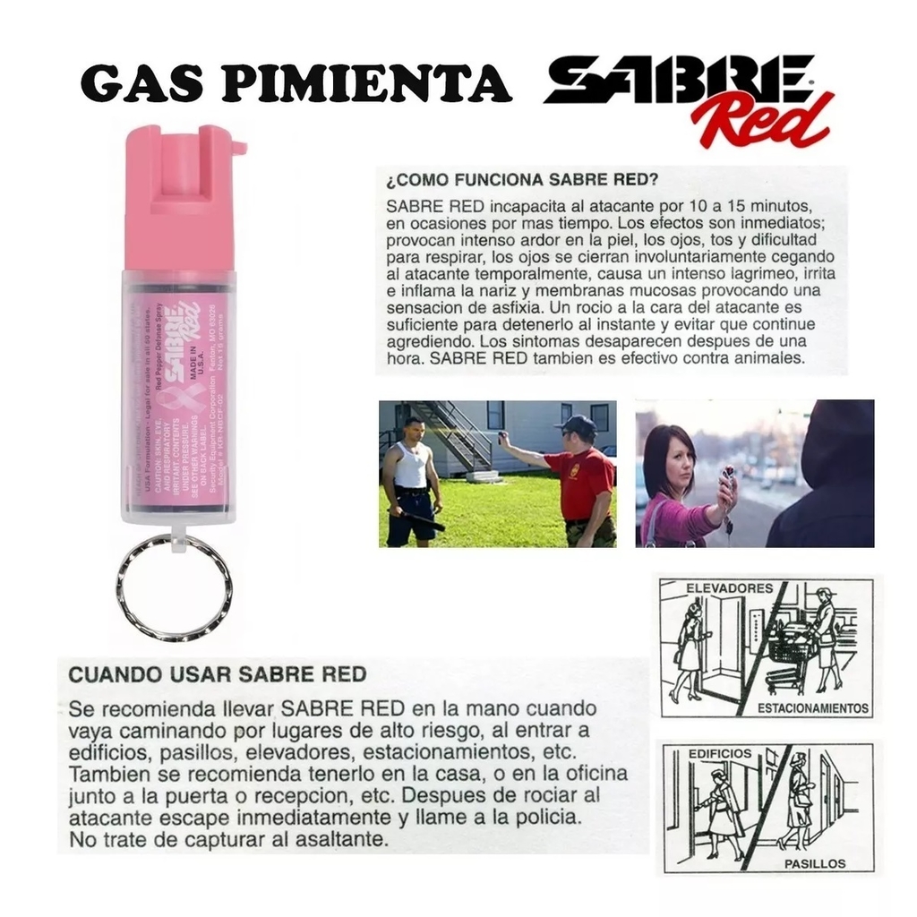 Spray Sabre Red Pimienta Rosa