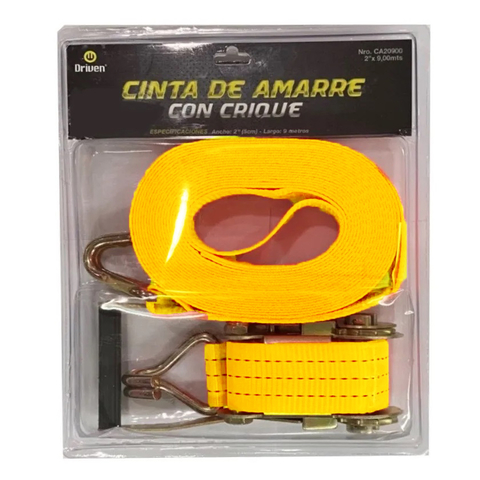 Cinta de Amarre Con Crique 2 x 4mts Driven