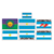 Diseño matrices Bandera Argentina archivos digitales - comprar online