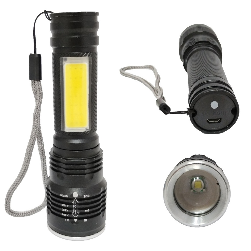 Linterna Policial 99 Mil Lumenes Tactical T6 Led 5-zoom X2
