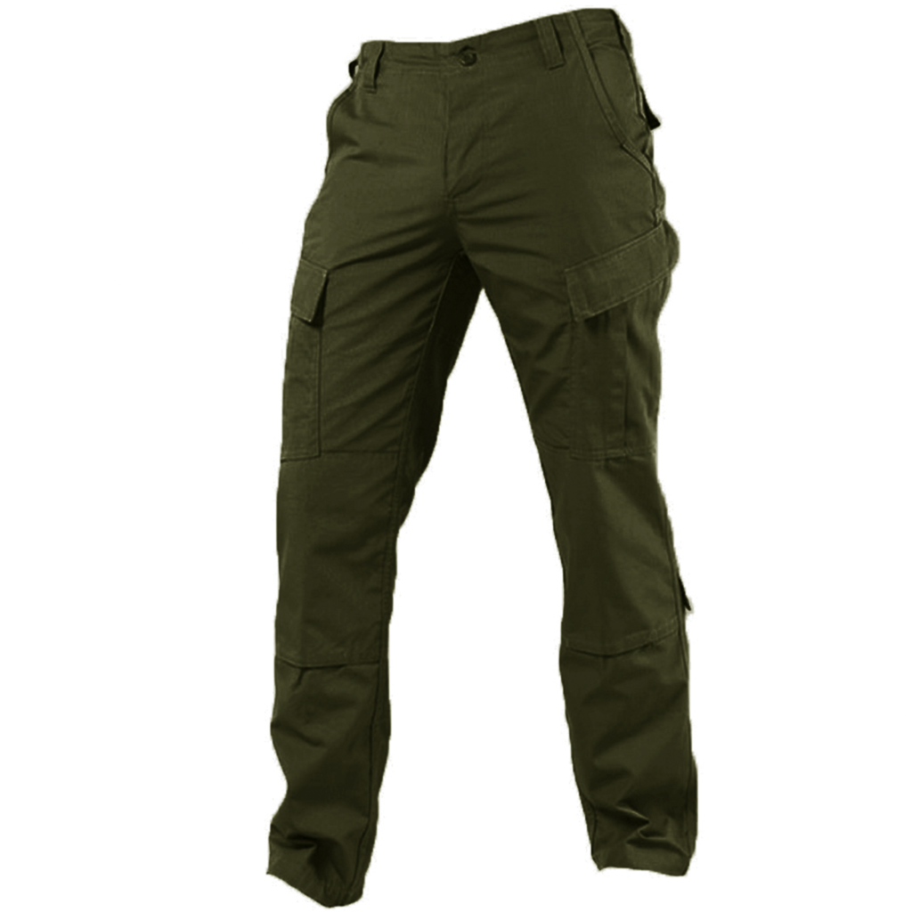 Pantalón De Ripstop Táctico Corte Acu Verde Poliéster