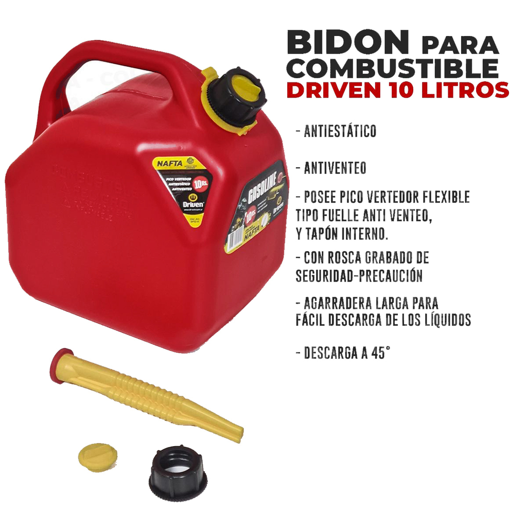 Bidon Combustible 10 Litros