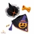 Fantasia Pet Halloween Abóbora Bandana com Chapéu de Bruxa