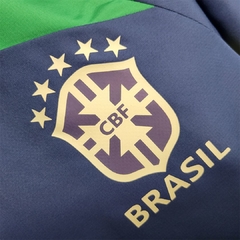 Imagen de Campera Rompeviento Azul-Verde Brasil 2022