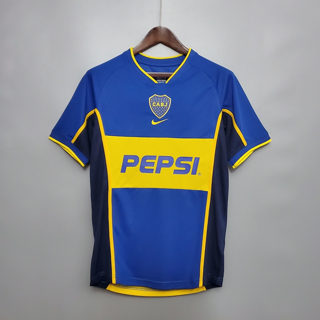 Camiseta Titular Retro Boca Juniors 2002