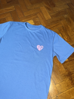 CAMISETA HEART GOOD TIMES - AZUL na internet