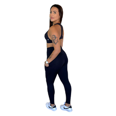 Calça Legging Compressão com Bolso Laterais - 1284 - Suport Fitness - Fabricante de Roupas Esportivas. Academia, Fitness, Natação em São Paulo