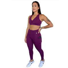 Calça Legging Compressão com Bolso Laterais - 1284 na internet