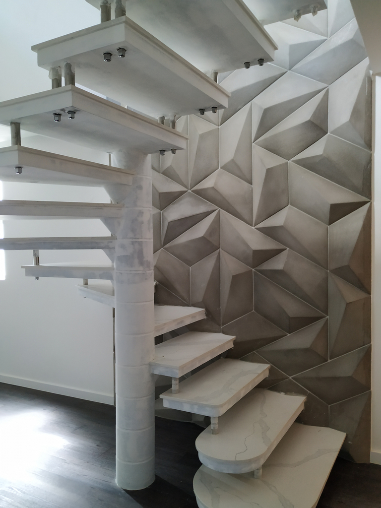Kit de 6 Moldes de PET Kaap Panel Decorativo 3D Para Vaciado de Yeso,  Cemento, Concreto, Hormigón o Resina