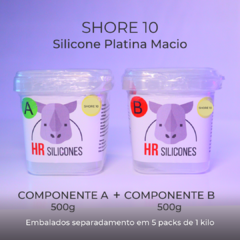 Borracha De Silicone Platina Shore 10 - 1kg - comprar online