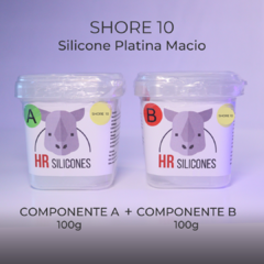 Borracha De Silicone Platina 200g - Shore 10 - comprar online