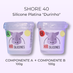 Borracha De Silicone Platina Shore 40 - 200g
