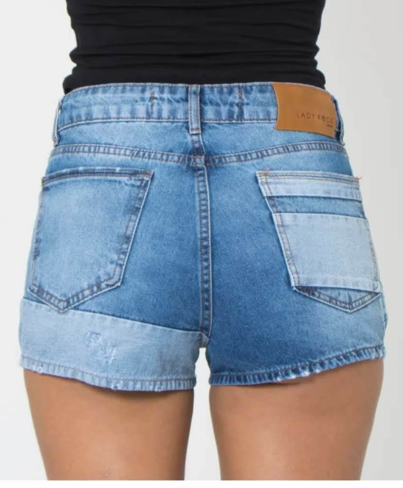 Shorts lady rock mercado cheap livre