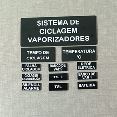 Placas de Identificação para Painel Industrial