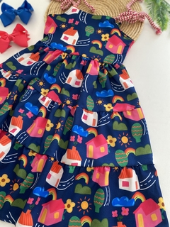 Vestido midi 3 marias Casinha - comprar online