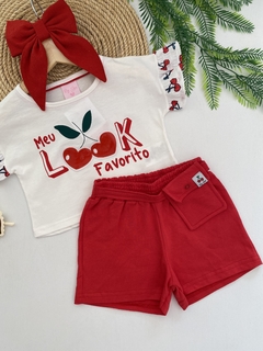 Conjunto cerejinha vermelho - Lê Petit Kids