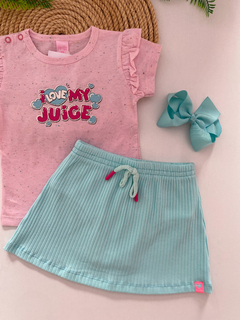 Conjunto bebê short saia - Lê Petit Kids