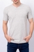 Remera basic cuello V gris claro - comprar online