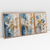 3R - Quadro Decorativo Flores Abstratas em Pinceladas Soft - comprar online