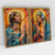 Quadro Decorativo A Luz Divina Jesus e Maria Kit com 2 Quadros - comprar online