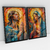 Quadro Decorativo A Luz Divina Jesus e Maria Kit com 2 Quadros - loja online