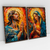 Quadro Decorativo A Luz Divina Jesus e Maria Kit com 2 Quadros na internet