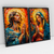 Quadro Decorativo A Luz Divina Jesus e Maria Kit com 2 Quadros - Bimper - Quadros Decorativos