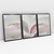 Quadro Decorativo Abstact Pink Leaves Kit de 3 Quadros - loja online