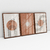 Quadro Decorativo Abstract Boho Art Marrom Terracota - Kit com 3 Quadros - comprar online