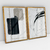 Quadro Decorativo Abstrato Always Remember Me + Black Scratch - Karine Tonial - Kit com 2 Quadros - loja online