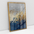 Quadro Decorativo Abstrato Art Decor Blue and Golden III - loja online