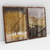 Quadro Decorativo Abstrato Árvore em Tons de Marrom e Bege com Dourado Kit de 2 Quadros na internet
