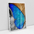 Quadro Decorativo Abstrato Asa de Borboleta Azul - Uillian Rius - Bimper - Quadros Decorativos