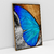 Quadro Decorativo Abstrato Asa de Borboleta Azul - Uillian Rius - loja online