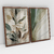 Quadro Decorativo Abstrato Beige Leaves and Green Kit de 2 Quadros na internet