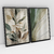 Quadro Decorativo Abstrato Beige Leaves and Green Kit de 2 Quadros - Bimper - Quadros Decorativos