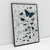 Quadro Decorativo Abstrato Borboletas Texturizadas Off White and Black - loja online