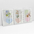 Quadro Decorativo Abstrato Botanical Flowers - Ana Ifanger - Kit de 3 Telas - Bimper - Quadros Decorativos