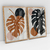Quadro Decorativo Abstrato Botânico Costela de Adão - 43A+43B - Uillian Rius - Kit com 2 Quadros - comprar online