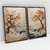 Quadro Decorativo Abstrato Coast Wisdom Tree Kit com 2 Quadros