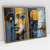 Quadro Decorativo Abstrato Dramatic Geometric Night Kit de 2 Quadros - loja online