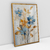 Quadro Decorativo Flores Abstratas em Pinceladas Soft Azul - loja online
