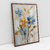 Quadro Decorativo Flores Abstratas em Pinceladas Soft Azul na internet