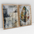 Quadro Decorativo Abstrato Folha Seca Texturizada do Outono Kit de 2 Quadros - comprar online